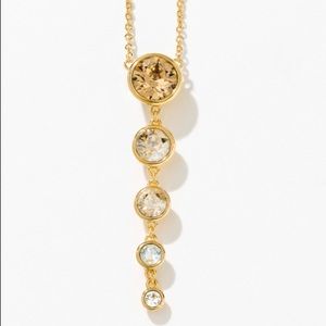 Touchstone Crystal Fizzy Necklace, Golden